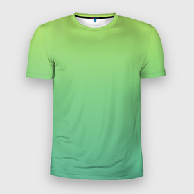 Мужская футболка 3D Slim с принтом Shades of Green | GRADIENT в Новосибирске, 100% полиэстер с улучшенными характеристиками | приталенный силуэт, круглая горловина, широкие плечи, сужается к линии бедра | Тематика изображения на принте: абстракция | амбре | без дизайна | градиент | градиент и ничего лишнего | градиенты | зеленая | зеленое | зеленый | летний зеленый цвет | на весну | на каждый день | на лето | оттенки зеленого