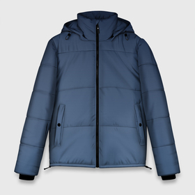 Мужская зимняя куртка 3D с принтом Gradient Dark Blue в Белгороде, верх — 100% полиэстер; подкладка — 100% полиэстер; утеплитель — 100% полиэстер | длина ниже бедра, свободный силуэт Оверсайз. Есть воротник-стойка, отстегивающийся капюшон и ветрозащитная планка. 

Боковые карманы с листочкой на кнопках и внутренний карман на молнии. | абстракция | амбре | без дизайна | без лишнего | голубая | голубое | градиент | градиент и ничего лишнего | градиенты | на весну | на зиму | на каждый день | на лето | на осень | оттенки голубого