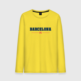 Мужской лонгслив хлопок с принтом Barcelona FC Classic , 100% хлопок |  | barcelona | club | football | logo | барселона | клуб | лого | мяч | символ | спорт | футбол | футболист | футболисты | футбольный