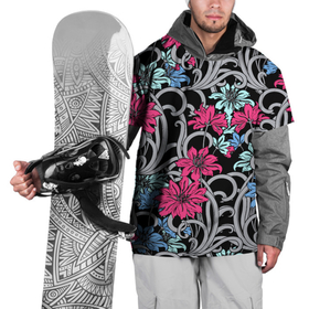 Накидка на куртку 3D с принтом Цветочный летний паттерн   Fashion trend в Кировске, 100% полиэстер |  | fashion | flowers | pattern | summer | лето | мода | паттерн | цветы