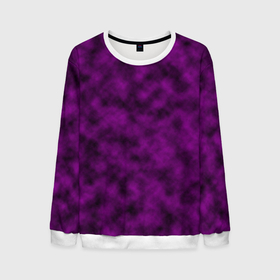 Мужской свитшот 3D с принтом Черно пурпурная облачность в Новосибирске, 100% полиэстер с мягким внутренним слоем | круглый вырез горловины, мягкая резинка на манжетах и поясе, свободная посадка по фигуре | Тематика изображения на принте: abstract pattern | purple | бордовый | облака | пурпурный | размытие | черный