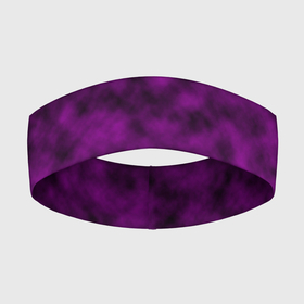 Повязка на голову 3D с принтом Черно пурпурная облачность в Новосибирске,  |  | abstract pattern | purple | бордовый | облака | пурпурный | размытие | черный
