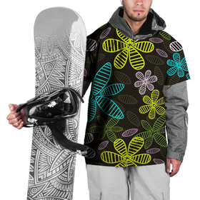 Накидка на куртку 3D с принтом MULTICOLORED TRANSPARENT FLOWERS в Белгороде, 100% полиэстер |  | Тематика изображения на принте: ботанический | желтый | зеленый | красивый | растение | розовый | синий | узор | цветочный