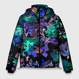 Мужская зимняя куртка 3D с принтом Floral pattern   Summer night   Fashion trend 2025 в Тюмени, верх — 100% полиэстер; подкладка — 100% полиэстер; утеплитель — 100% полиэстер | длина ниже бедра, свободный силуэт Оверсайз. Есть воротник-стойка, отстегивающийся капюшон и ветрозащитная планка. 

Боковые карманы с листочкой на кнопках и внутренний карман на молнии. | Тематика изображения на принте: abstraction | fashion | flowers | neon | night | pattern | summer | trend | абстракция | лето | мода | неон | ночь | тренд | узор | цветы