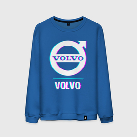 Мужской свитшот хлопок с принтом Значок Volvo в стиле Glitch в Курске, 100% хлопок |  | auto | brand | glitch | logo | symbol | volvo | авто | бренд | вольво | глитч | значок | лого | символ