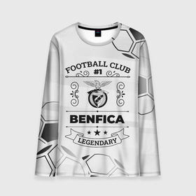 Мужской лонгслив 3D с принтом Benfica Football Club Number 1 Legendary в Белгороде, 100% полиэстер | длинные рукава, круглый вырез горловины, полуприлегающий силуэт | benfica | club | football | logo | бенфика | градиент | клуб | лого | мяч | символ | спорт | футбол | футболист | футболисты | футбольный