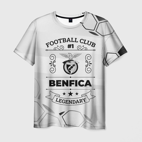Мужская футболка 3D с принтом Benfica Football Club Number 1 Legendary в Белгороде, 100% полиэфир | прямой крой, круглый вырез горловины, длина до линии бедер | benfica | club | football | logo | бенфика | градиент | клуб | лого | мяч | символ | спорт | футбол | футболист | футболисты | футбольный