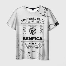 Мужская футболка 3D с принтом Benfica Football Club Number 1 Legendary в Екатеринбурге, 100% полиэфир | прямой крой, круглый вырез горловины, длина до линии бедер | Тематика изображения на принте: benfica | club | football | logo | бенфика | градиент | клуб | лого | мяч | символ | спорт | футбол | футболист | футболисты | футбольный