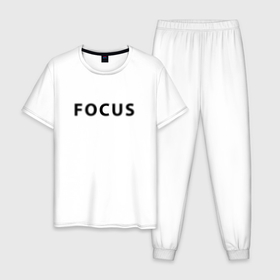Мужская пижама хлопок с принтом Focus   Фокус в Белгороде, 100% хлопок | брюки и футболка прямого кроя, без карманов, на брюках мягкая резинка на поясе и по низу штанин
 | Тематика изображения на принте: 