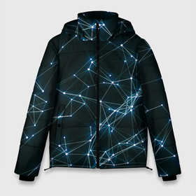 Мужская зимняя куртка 3D с принтом Neural Network в Курске, верх — 100% полиэстер; подкладка — 100% полиэстер; утеплитель — 100% полиэстер | длина ниже бедра, свободный силуэт Оверсайз. Есть воротник-стойка, отстегивающийся капюшон и ветрозащитная планка. 

Боковые карманы с листочкой на кнопках и внутренний карман на молнии. | Тематика изображения на принте: всемирная паутина | нейронные сети | нейросеть | нейросеть паттерн | неон