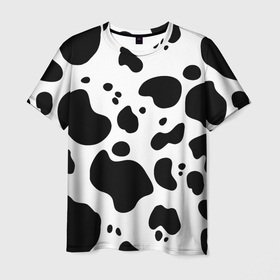 Мужская футболка 3D с принтом Пятна Далматина , 100% полиэфир | прямой крой, круглый вырез горловины, длина до линии бедер | 101 далматинец | далматин | далматинец | пятна далматинца | собаки