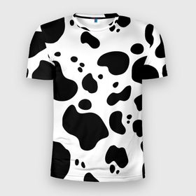 Мужская футболка 3D Slim с принтом Пятна Далматина в Курске, 100% полиэстер с улучшенными характеристиками | приталенный силуэт, круглая горловина, широкие плечи, сужается к линии бедра | 101 далматинец | далматин | далматинец | пятна далматинца | собаки