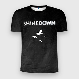 Мужская футболка 3D Slim с принтом The Sound of Madness | Shinedown в Кировске, 100% полиэстер с улучшенными характеристиками | приталенный силуэт, круглая горловина, широкие плечи, сужается к линии бедра | brent smith | shinedown | брент смит | группа | музыка | рок | рок группа