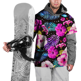 Накидка на куртку 3D с принтом Floral pattern   Summer night   Fashion trend в Тюмени, 100% полиэстер |  | Тематика изображения на принте: fashion | flowers | night | pattern | summer | trend | лето | мода | ночь | паттерн | тренд | цветы
