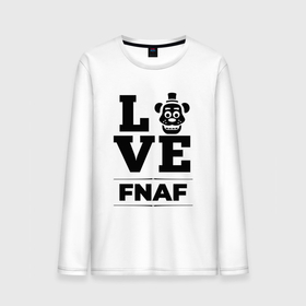 Мужской лонгслив хлопок с принтом FNAF Love Classic в Курске, 100% хлопок |  | five | fnaf | freddy | logo | love | nights | игра | игры | лого | логотип | найт | символ | файв | фнаф | фредди