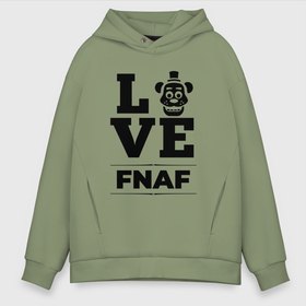 Мужское худи Oversize хлопок с принтом FNAF Love Classic в Кировске, френч-терри — 70% хлопок, 30% полиэстер. Мягкий теплый начес внутри —100% хлопок | боковые карманы, эластичные манжеты и нижняя кромка, капюшон на магнитной кнопке | five | fnaf | freddy | logo | love | nights | игра | игры | лого | логотип | найт | символ | файв | фнаф | фредди