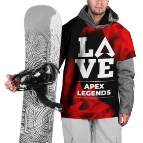 Накидка на куртку 3D с принтом Apex Legends Love Классика в Кировске, 100% полиэстер |  | apex | apex legends | legends | logo | love | апекс | игра | игры | легент | лого | логотип | огонь | пламя | символ
