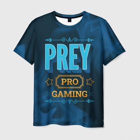 Мужская футболка 3D с принтом Игра Prey: PRO Gaming в Екатеринбурге, 100% полиэфир | прямой крой, круглый вырез горловины, длина до линии бедер | Тематика изображения на принте: logo | prey | pro | игра | игры | лого | логотип | огонь | пламя | прей | символ
