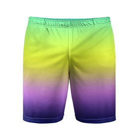 Мужские шорты спортивные с принтом Разноцветный размытый фон градиент в Тюмени,  |  | gradient | striped | turquoise | violet | бирюзовый | градиент | желтый | полосатый градиент | фиолетовый