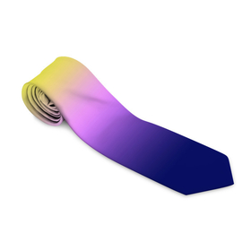 Галстук 3D с принтом Разноцветный размытый фон градиент в Новосибирске, 100% полиэстер | Длина 148 см; Плотность 150-180 г/м2 | gradient | striped | turquoise | violet | бирюзовый | градиент | желтый | полосатый градиент | фиолетовый