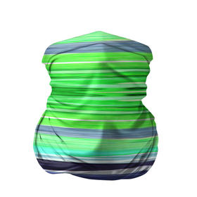 Бандана-труба 3D с принтом Сине зеленые абстрактные полосы в Новосибирске, 100% полиэстер, ткань с особыми свойствами — Activecool | плотность 150‒180 г/м2; хорошо тянется, но сохраняет форму | green | stripes | абстрактные полосы | зеленый | полосатый узор | синий