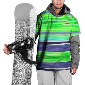 Накидка на куртку 3D с принтом Сине зеленые абстрактные полосы в Новосибирске, 100% полиэстер |  | Тематика изображения на принте: green | stripes | абстрактные полосы | зеленый | полосатый узор | синий