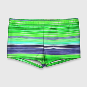 Мужские купальные плавки 3D с принтом Сине зеленые абстрактные полосы , Полиэстер 85%, Спандекс 15% |  | Тематика изображения на принте: green | stripes | абстрактные полосы | зеленый | полосатый узор | синий