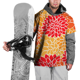 Накидка на куртку 3D с принтом Летний цветочный паттерн в Кировске, 100% полиэстер |  | fashion | flowers | pattern | summer | лето | мода | паттерн | цветы