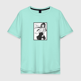 Мужская футболка хлопок Oversize с принтом КЁКО ХОРИ ЧБ | Horimiya в Тюмени, 100% хлопок | свободный крой, круглый ворот, “спинка” длиннее передней части | anime | horimiya | kyouko hori | аниме | анимэ | кёко хори