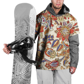 Накидка на куртку 3D с принтом Цветочный винтажный орнамент в Санкт-Петербурге, 100% полиэстер |  | Тематика изображения на принте: fashion | flowers | ornament | vintage | винтаж | мода | орнамент | цветы