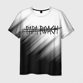 Мужская футболка 3D с принтом Papa roach | Streak logo в Белгороде, 100% полиэфир | прямой крой, круглый вырез горловины, длина до линии бедер | papa roach | rock | альтернативный метал | альтернативный рок | ню метал | папа роач | папа роч | рок | рэп метал | хард рок
