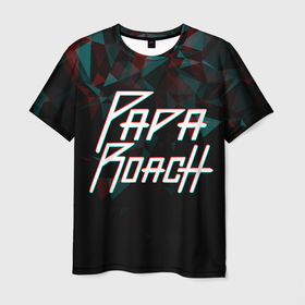 Мужская футболка 3D с принтом Papa roach | Glitch | Big Logo в Курске, 100% полиэфир | прямой крой, круглый вырез горловины, длина до линии бедер | Тематика изображения на принте: papa roach | rock | альтернативный метал | альтернативный рок | ню метал | папа роач | папа роч | рок | рэп метал | хард рок