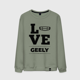 Мужской свитшот хлопок с принтом Geely Love Classic в Белгороде, 100% хлопок |  | auto | brand | geely | logo | love | symbol | авто | бренд | гили | джили | лого | символ