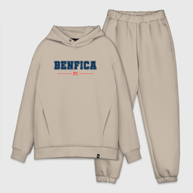 Мужской костюм хлопок OVERSIZE с принтом Benfica FC Classic в Кировске,  |  | benfica | club | football | logo | бенфика | клуб | лого | мяч | символ | спорт | футбол | футболист | футболисты | футбольный