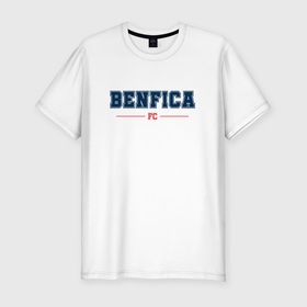Мужская футболка хлопок Slim с принтом Benfica FC Classic , 92% хлопок, 8% лайкра | приталенный силуэт, круглый вырез ворота, длина до линии бедра, короткий рукав | benfica | club | football | logo | бенфика | клуб | лого | мяч | символ | спорт | футбол | футболист | футболисты | футбольный