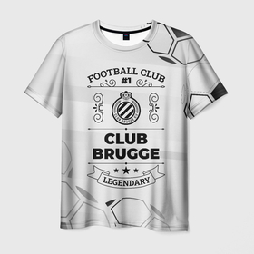 Мужская футболка 3D с принтом Club Brugge Football Club Number 1 Legendary в Кировске, 100% полиэфир | прямой крой, круглый вырез горловины, длина до линии бедер | brugge | club | club brugge | football | logo | брюгге | клуб | лого | мяч | символ | спорт | футбол | футболист | футболисты | футбольный