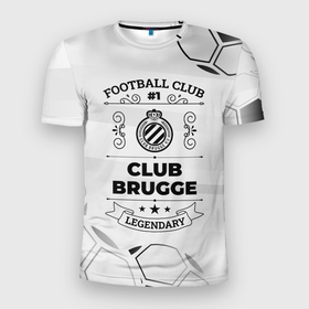 Мужская футболка 3D Slim с принтом Club Brugge Football Club Number 1 Legendary в Петрозаводске, 100% полиэстер с улучшенными характеристиками | приталенный силуэт, круглая горловина, широкие плечи, сужается к линии бедра | Тематика изображения на принте: brugge | club | club brugge | football | logo | брюгге | клуб | лого | мяч | символ | спорт | футбол | футболист | футболисты | футбольный