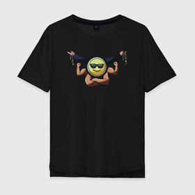 Мужская футболка хлопок Oversize с принтом COOL  emotion collection в Курске, 100% хлопок | свободный крой, круглый ворот, “спинка” длиннее передней части | cool | emotion collection | eyehuman | круто | понт | понтова | тренд