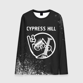 Мужской лонгслив 3D с принтом Cypress Hill   КОТ   Арт в Кировске, 100% полиэстер | длинные рукава, круглый вырез горловины, полуприлегающий силуэт | band | cypress | cypress hill | hill | metal | rock | группа | кот | краска | краски | рок | сайпресс | хилл