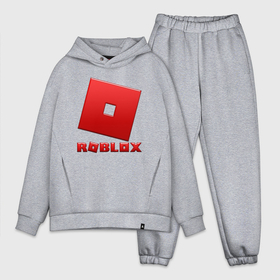 Мужской костюм хлопок OVERSIZE с принтом ROBLOX логотип красный градиент ,  |  | Тематика изображения на принте: roblox | игра | компьютерная игра | логотип | онлайн | онлайн игра | роблакс | роблокс
