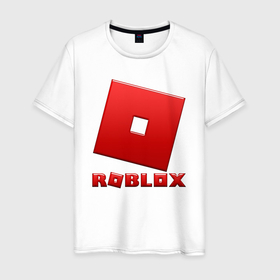 Мужская футболка хлопок с принтом ROBLOX логотип красный градиент в Кировске, 100% хлопок | прямой крой, круглый вырез горловины, длина до линии бедер, слегка спущенное плечо. | roblox | игра | компьютерная игра | логотип | онлайн | онлайн игра | роблакс | роблокс