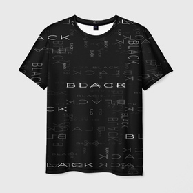 Мужская футболка 3D с принтом Black Memories в Новосибирске, 100% полиэфир | прямой крой, круглый вырез горловины, длина до линии бедер | надпись | тьма | фраза | чёрный