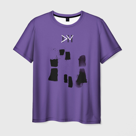 Мужская футболка 3D с принтом DM IMPRINT в Екатеринбурге, 100% полиэфир | прямой крой, круглый вырез горловины, длина до линии бедер | Тематика изображения на принте: 80 е | 90 е | depeche | группа | музыка | наслаждайся тишиной | новая волна | поп | ретро | синтезатор | черный | электроника