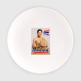 Тарелка с принтом Таиланд: красавица из страны улыбок , фарфор | диаметр - 210 мм
диаметр для нанесения принта - 120 мм | 