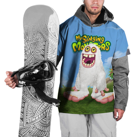 Накидка на куртку 3D с принтом Mammott , 100% полиэстер |  | game | monsters | my singing monsters | my singings monsters | игра | игры | мои поющие монстры | монстры | поющие монстры