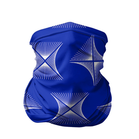 Бандана-труба 3D с принтом ABSTRACT PATTERN ON A BLUE BACKGROUND в Кировске, 100% полиэстер, ткань с особыми свойствами — Activecool | плотность 150‒180 г/м2; хорошо тянется, но сохраняет форму | иллюзия | синий | текстура | узор | фон | цветное