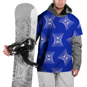 Накидка на куртку 3D с принтом ABSTRACT PATTERN ON A BLUE BACKGROUND в Екатеринбурге, 100% полиэстер |  | иллюзия | синий | текстура | узор | фон | цветное