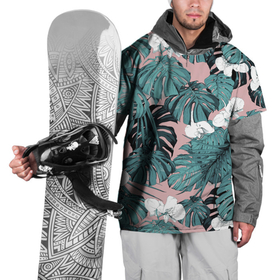 Накидка на куртку 3D с принтом Цветы Тропические Орхидеи в Курске, 100% полиэстер |  | flowers | summer | букет | лето | орхидеи | природа | растение | тропики | флора | цветы