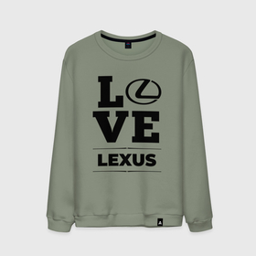 Мужской свитшот хлопок с принтом Lexus Love Classic в Новосибирске, 100% хлопок |  | auto | brand | lexus | logo | love | symbol | авто | бренд | лексус | лого | символ