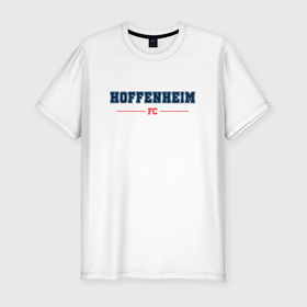 Мужская футболка хлопок Slim с принтом Hoffenheim FC Classic , 92% хлопок, 8% лайкра | приталенный силуэт, круглый вырез ворота, длина до линии бедра, короткий рукав | club | football | hoffenheim | logo | клуб | лого | мяч | символ | спорт | футбол | футболист | футболисты | футбольный | хоффенхейм